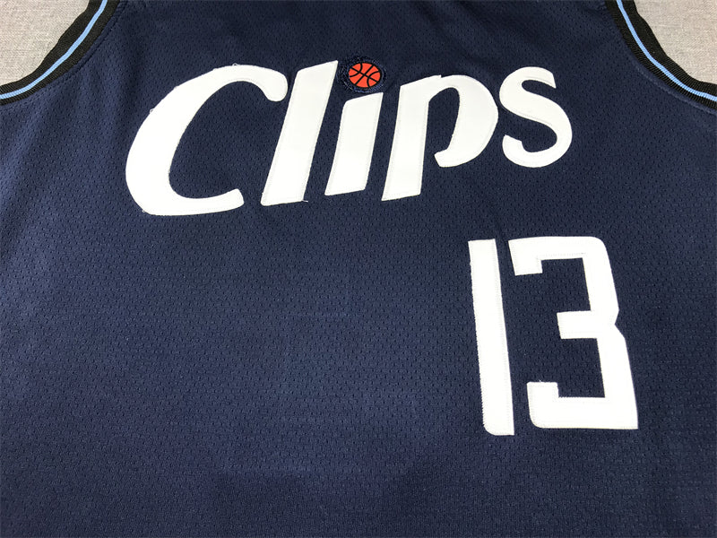 Men's LA Clippers Paul George #13 Navy 2023/24 Swingman Jersey - City Edition