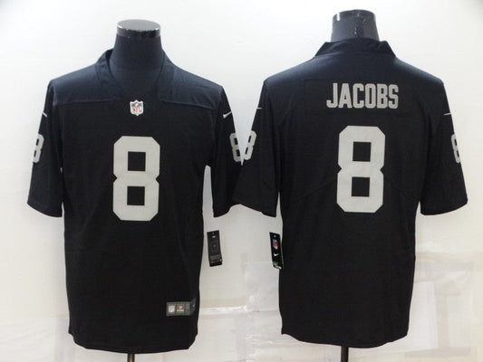 Men's Las Vegas Raiders Josh Jacobs #8 Black Game Jersey