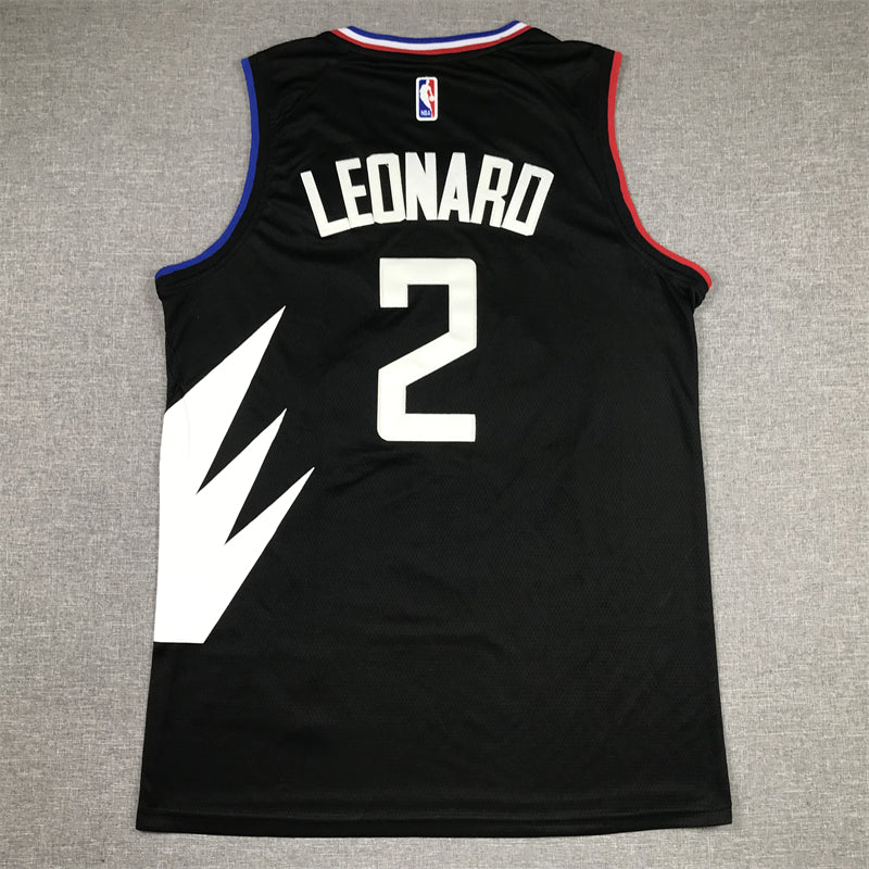 Men's LA Clippers Kawhi Leonard Jordan Brand Black 2022/23 Statement Edition Swingman Jersey