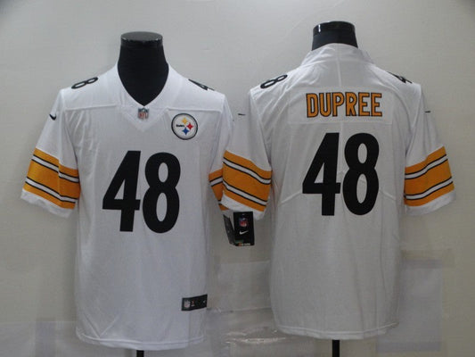 Men's Pittsburgh Steelers Bud Dupree #48 White Game Jersey