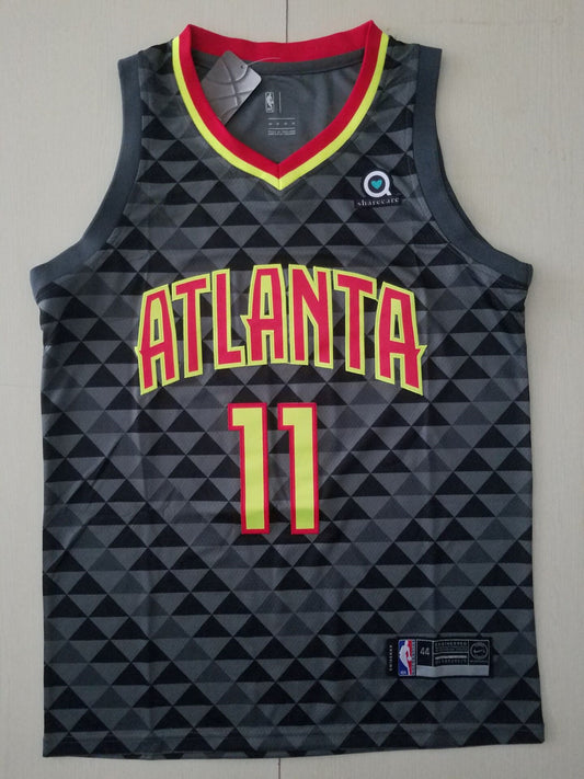 Men's Atlanta Hawks Trae Young #11 Black Swingman Jersey