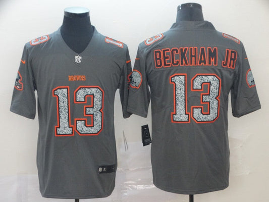 Men's Cleveland Browns Odell Beckham Jr. Gray Player Game Jersey