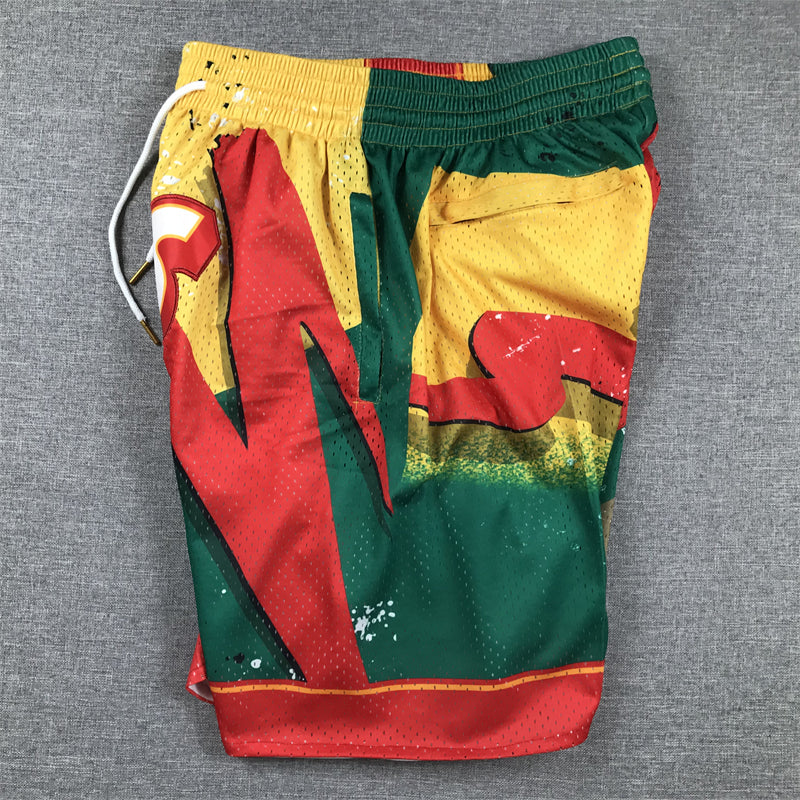 Men's Seattle SuperSonics Red/Green Swingman Pocket Shorts