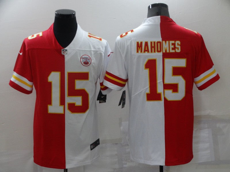 Men's Kansas City Chiefs Patrick Mahomes #15 Red/White Game Jersey