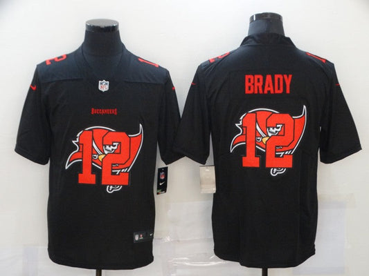 Men's Tampa Bay Buccaneers #12 Tom Brady Black Game Player Jersey