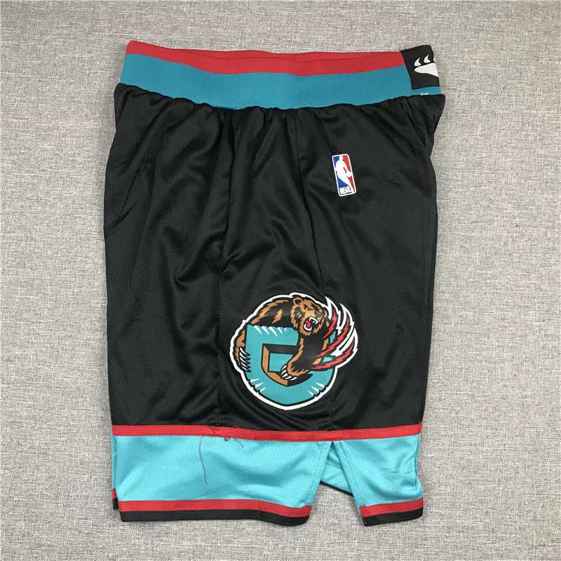 Men's Memphis Grizzlies Black/Turquoise Basketball Shorts