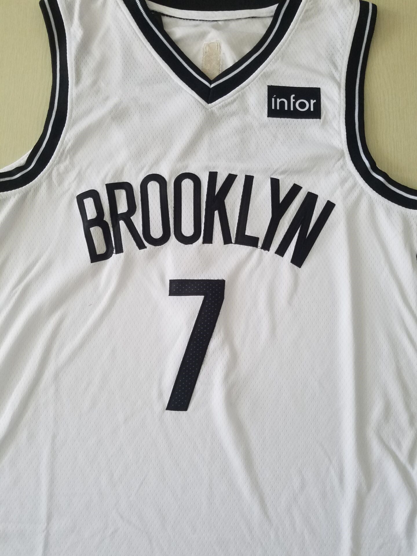 Men's Brooklyn Nets Kevin Durant White 2019 Fast Break Player Movement Jersey