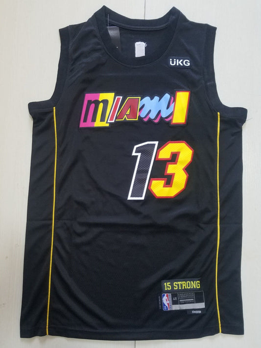 Men's Miami Heat Bam Adebayo #13 Black Swingman Jersey City Edition