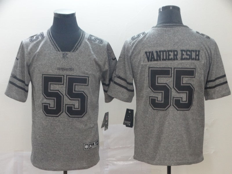 Men's Dallas Cowboys Leighton Vander Esch #55 Gray Alternate Game Jersey