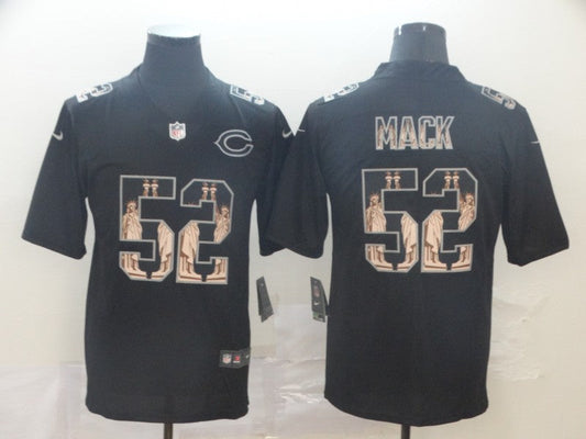 Men's Chicago Bears #52 Khalil Mack Black Player Replica Jersey