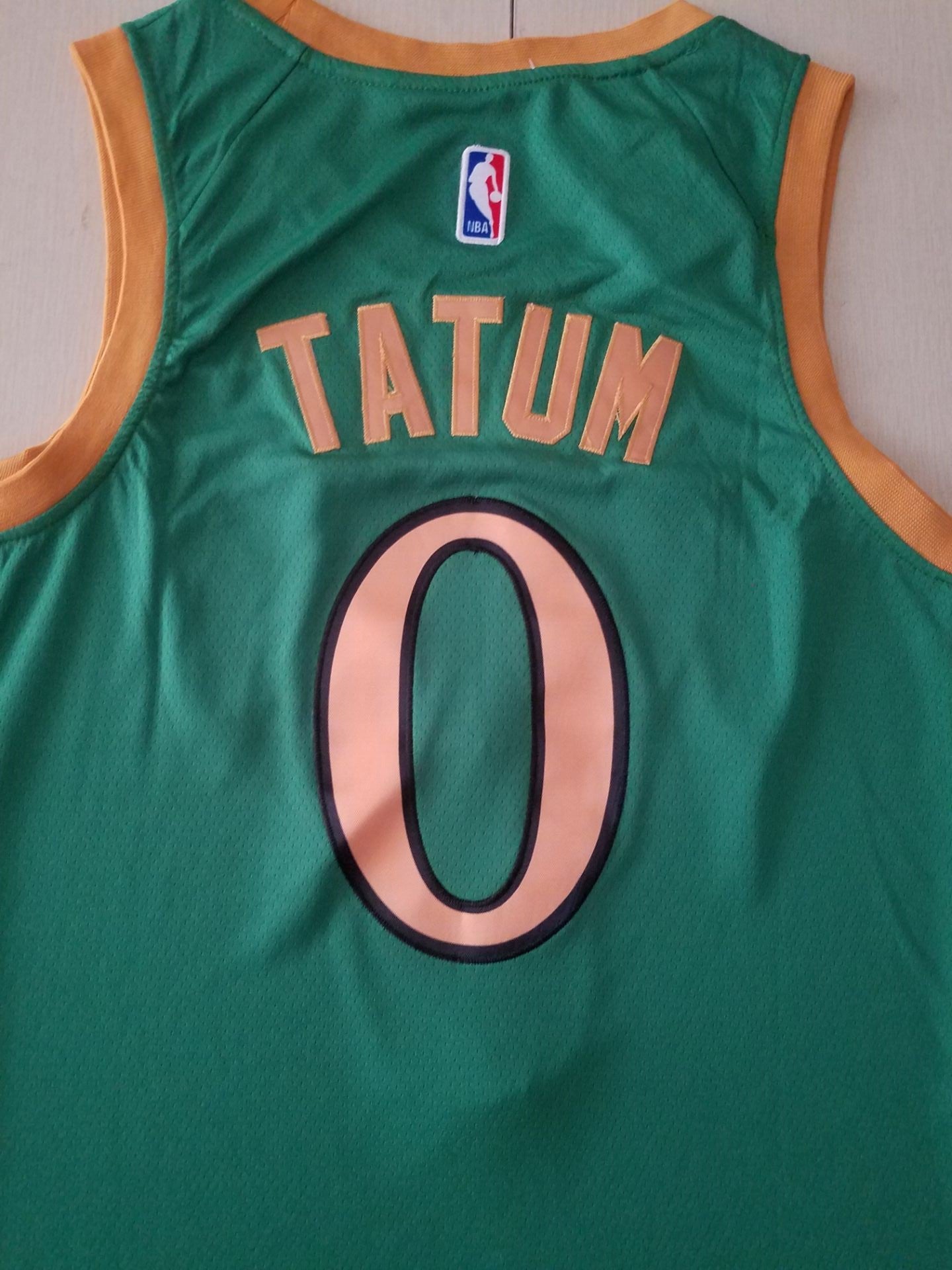 Men's Boston Celtics Jayson Tatum #0 NBA Green Swingman Player Jersey