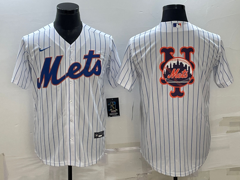 Men's New York Mets White Home Replica Player Jersey