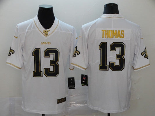 Men's New Orleans Saints Michael Thomas #13 White Authentic Game Jersey