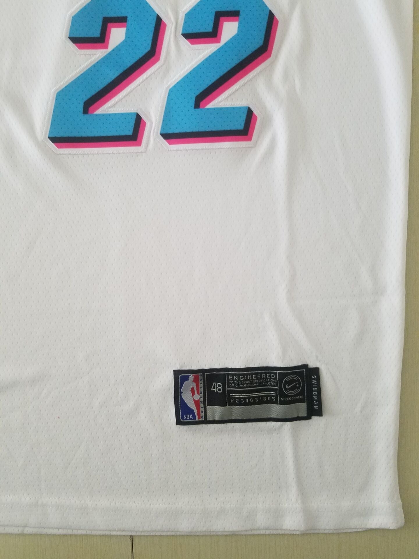 Men's Miami Heat Jimmy Butler #22 NBA White Swingman Jersey