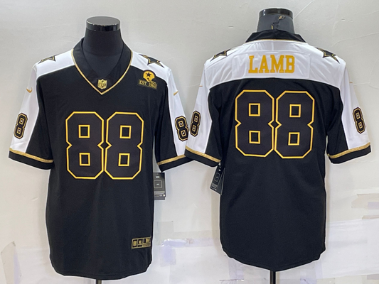 Men's Dallas Cowboys CeeDee Lamb #88 Black Player Jersey