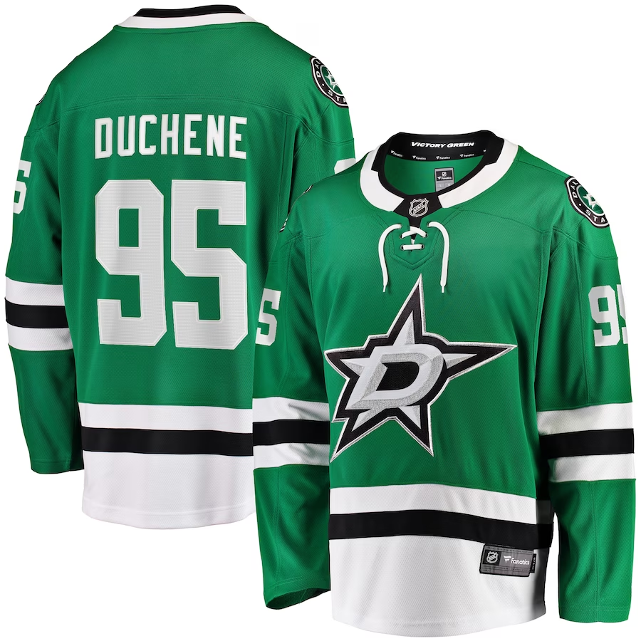 Men's Dallas Stars Matt Duchene #95 Kelly Green Home Breakaway Player Jersey