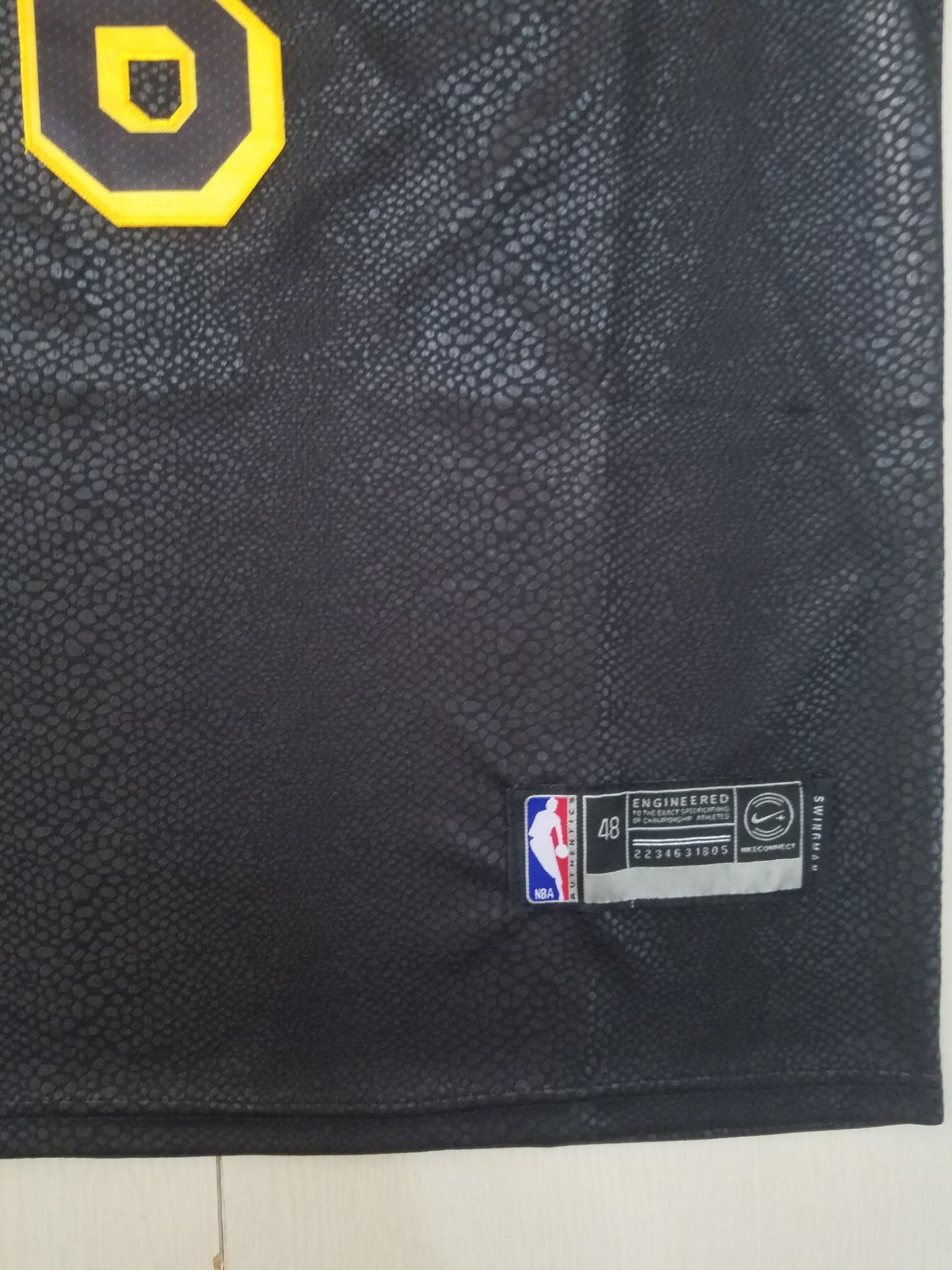 Men's Los Angeles Lakers LeBron James #6 NBA Black Jersey