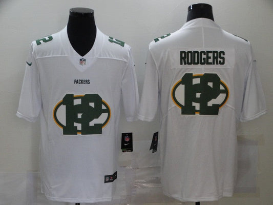 Men's Green Bay Packers Aaron Rodgers #12 White Game Jersey