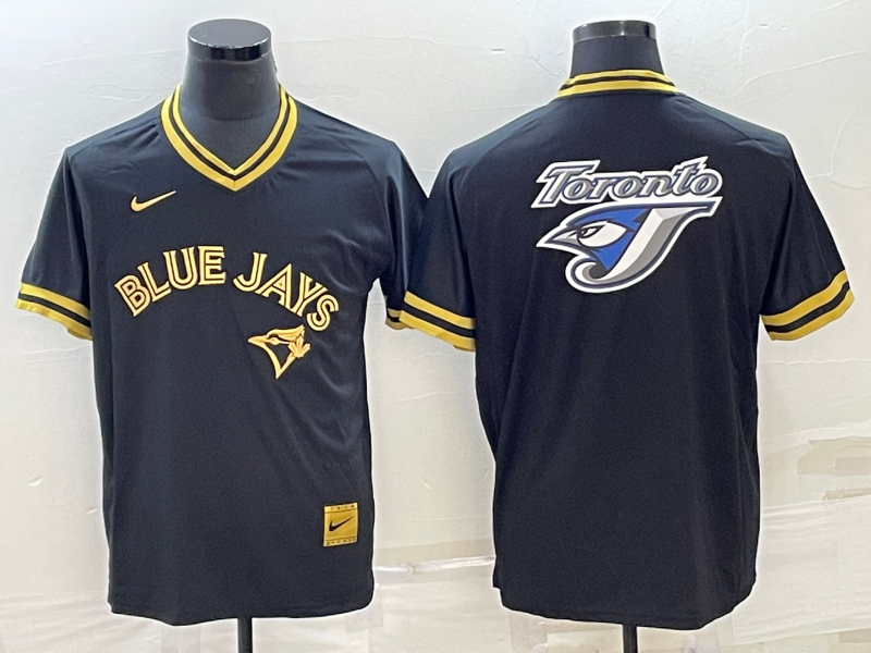 Men's Toronto Blue Jays Black Replica Player Jersey