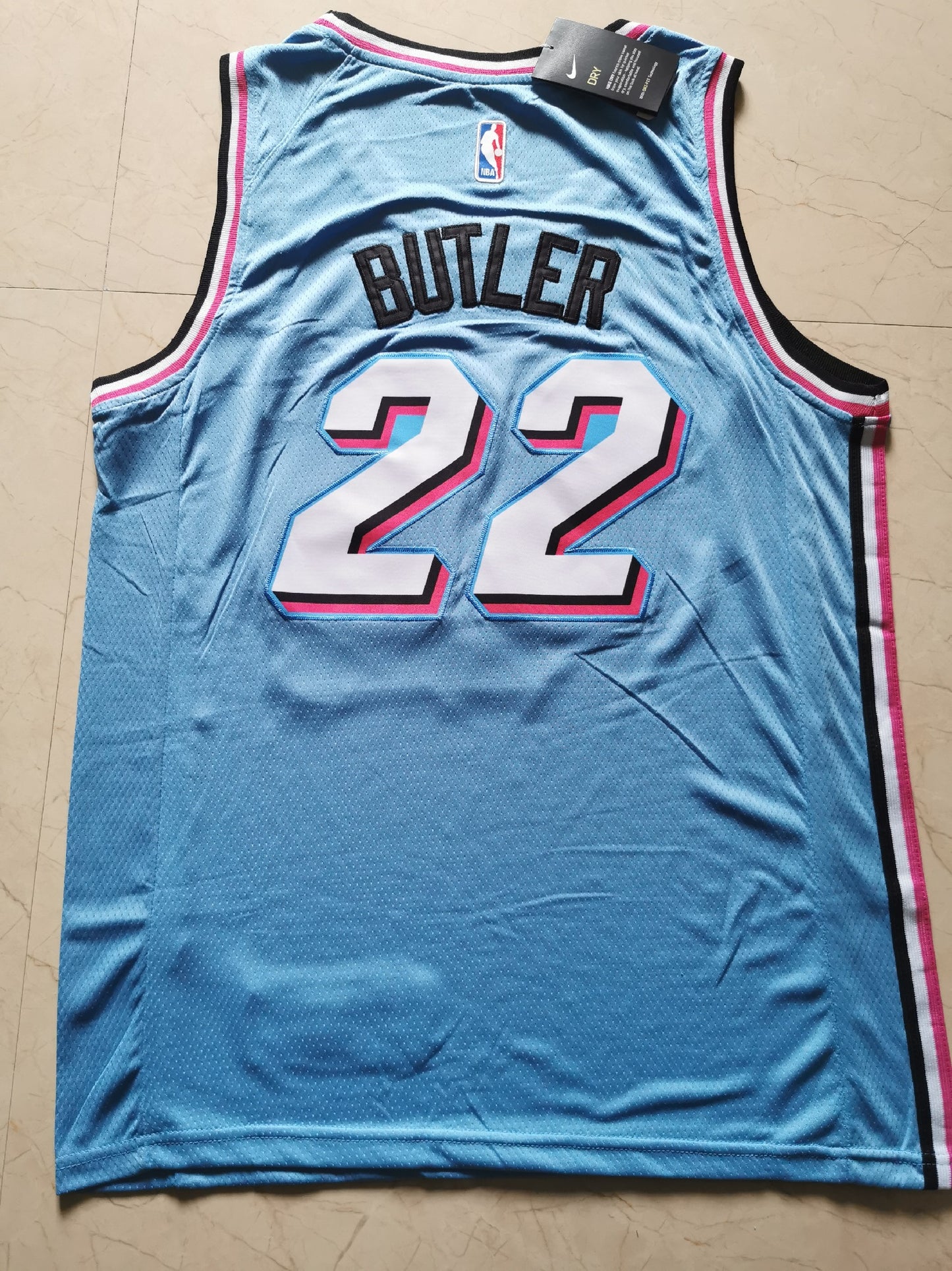 Men's Miami Heat Jimmy Butler #22 Blue Swingman Jersey