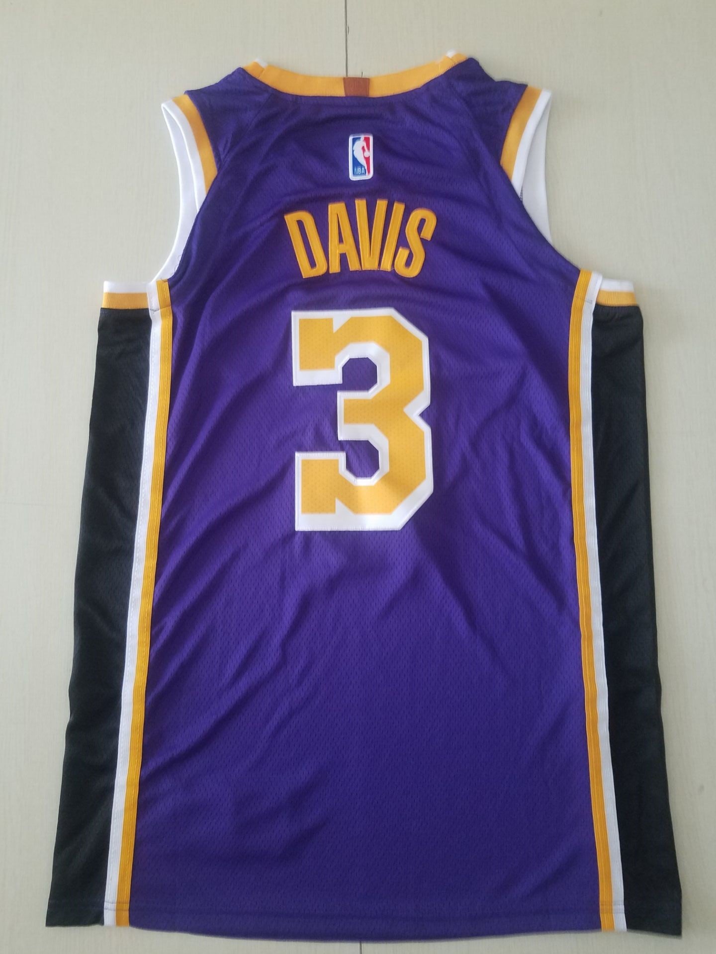 Men's Los Angeles Lakers Anthony Davis Purple #3 Swingman Jersey