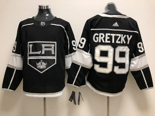 Men's Los Angeles Kings Wayne Gretzky Mitchell #99 Black Home Breakaway Player Jersey