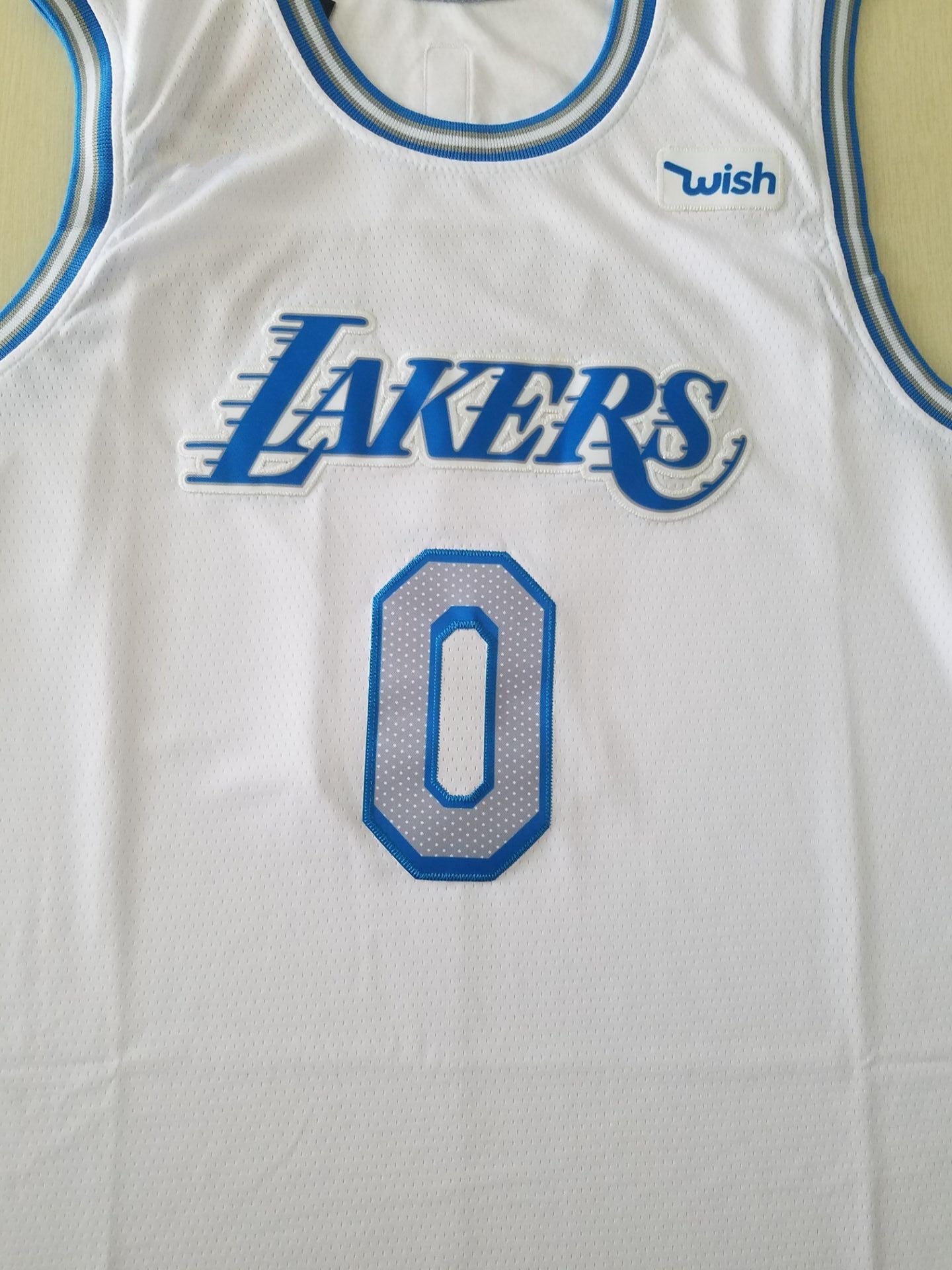 Men's Los Angeles Lakers Russell Westbrook #0 White 2020/21 Swingman Jersey