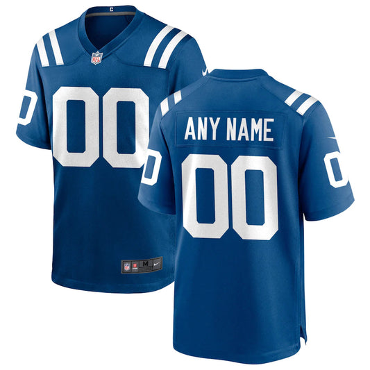 Men's Indianapolis Colts Custom Player Game Jersey Blue