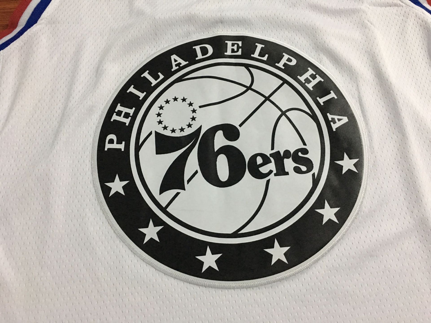 Men's Philadelphia 76ers Joel Embiid #21 NBA White Replica Jersey