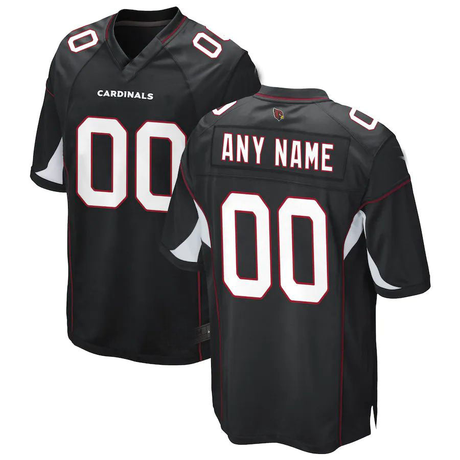 Custom Arizona Cardinals Black Game Jersey Stitched Football Jerseys