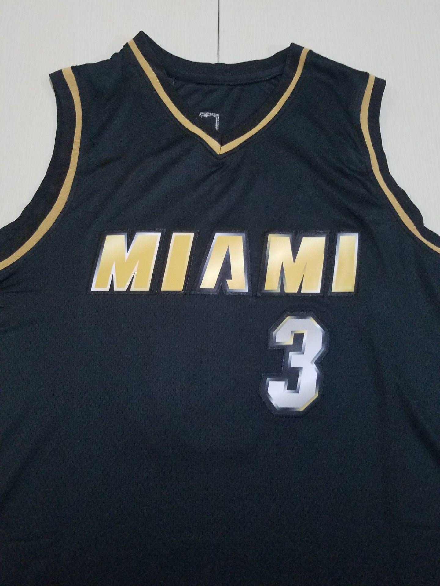 Men's Miami Heat Dwyane Wade #3 NBA Black Swingman Jersey