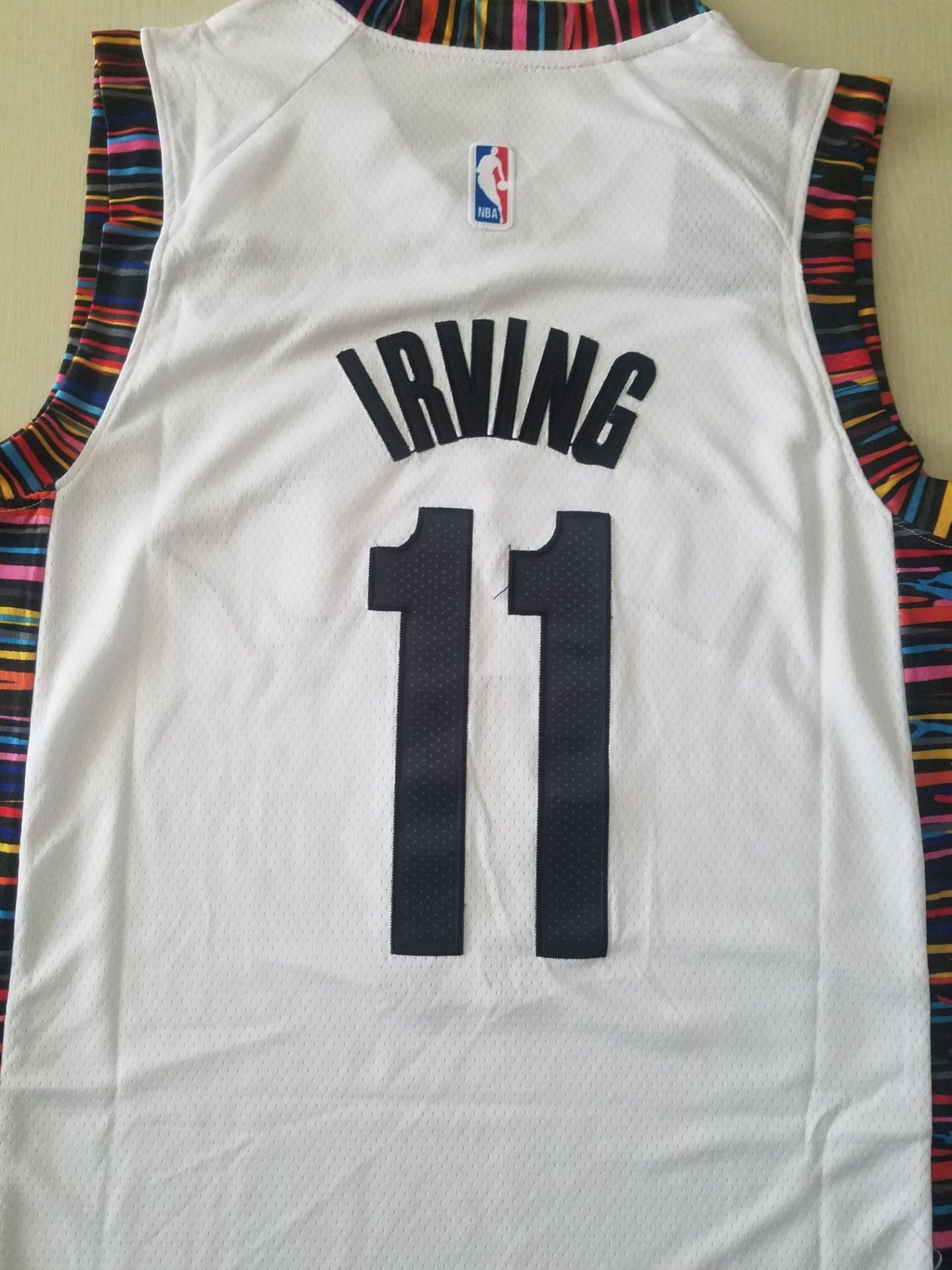 Men's Brooklyn Nets Kyrie Irving #11 White Swingman Jersey - City Edition