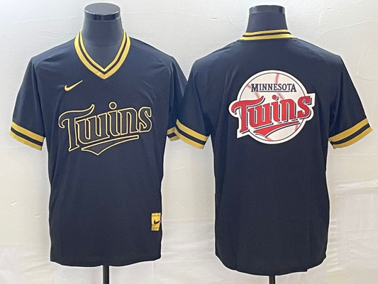 Men's Minnesota Twins Black Replica Player Jersey