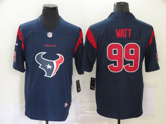 Men's Houston Texans J.J. Watt #99 Navy Alternate Game Jersey