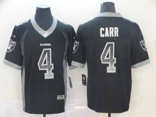 Men's Las Vegas Raiders Derek Carr #4 Black Player Jersey