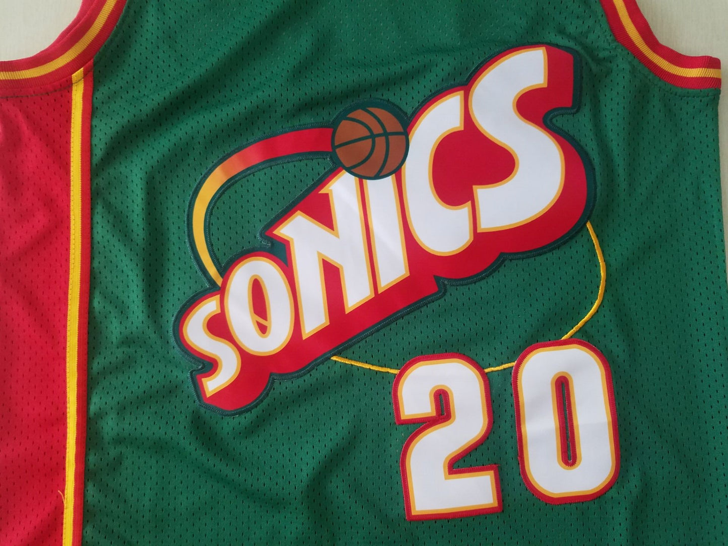 Men's Seattle Supersonics Gary Payton #20 Green Swingman Player Jersey