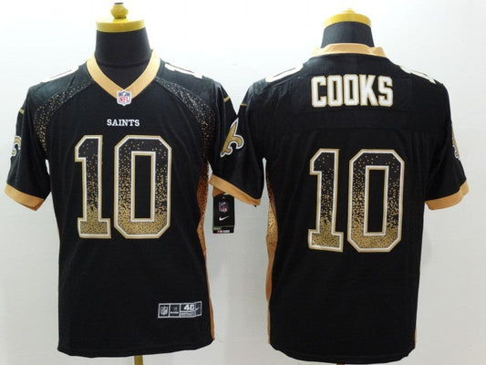 Men's New Orleans Saints Brandin Cooks #10 Black Game Jersey