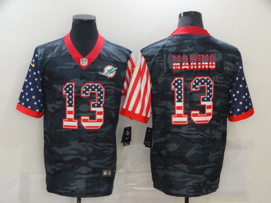 Men's Miami Dolphins Dan Marino #13 Gray Camouflage Game Player Jersey