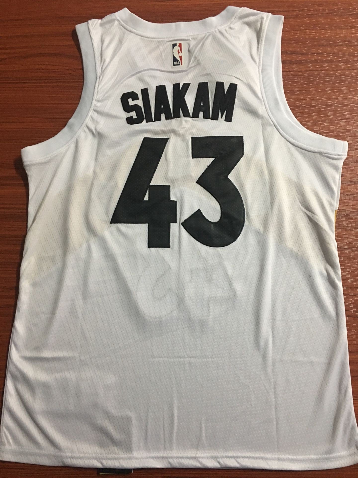 Men's Toronto Raptors Pascal Siakam #43 NBA White Player Jersey