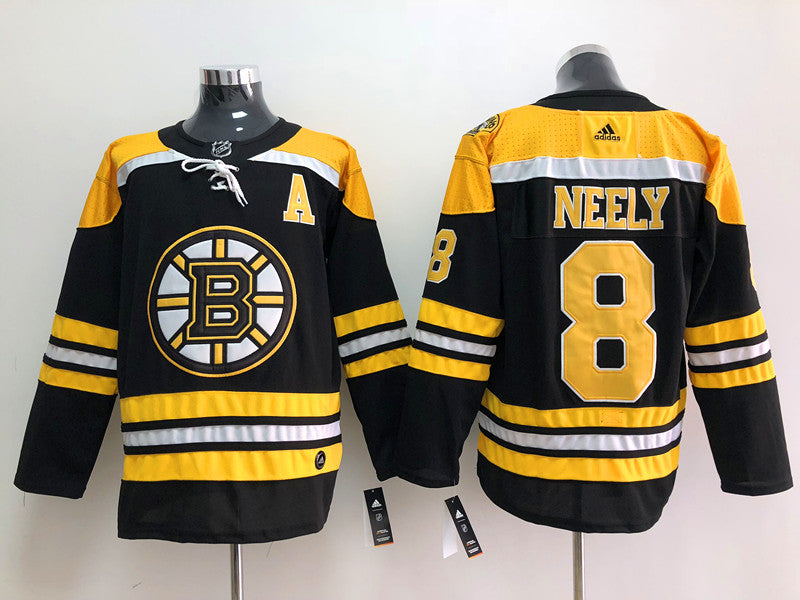 Men's Boston Bruins Cam Neely #8 Black Replica Jersey