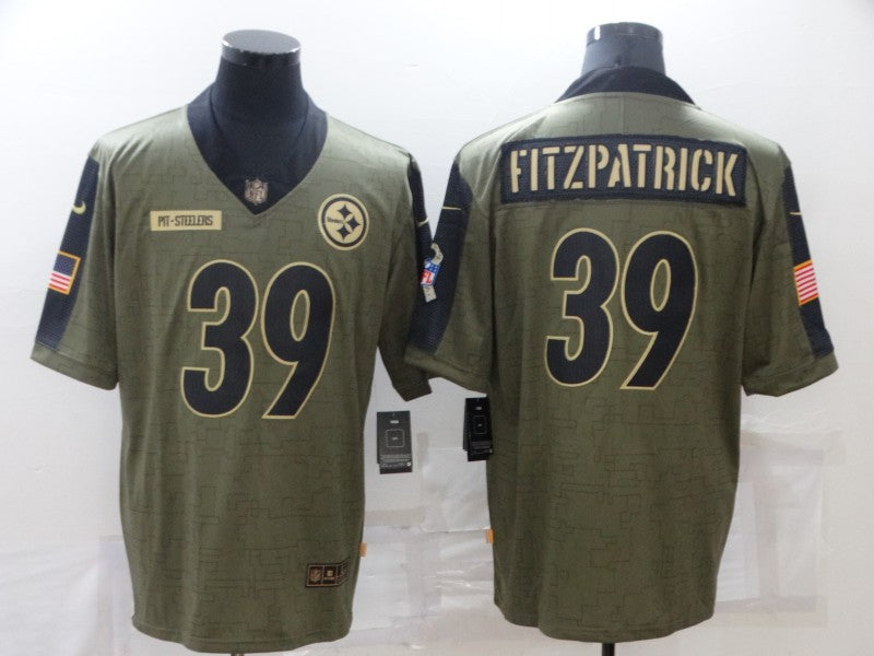 Men's Pittsburgh Steelers Minkah Fitzpatrick #39 Brown Player Game Jersey