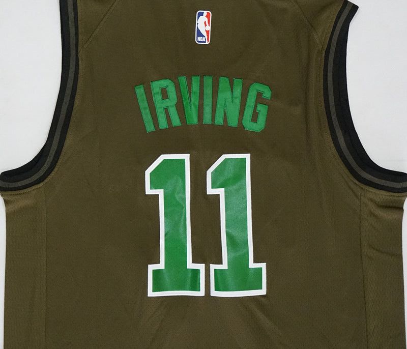 Men's Boston Celtics Kyrie Irving #11 NBA Swingman Jersey - Army Green