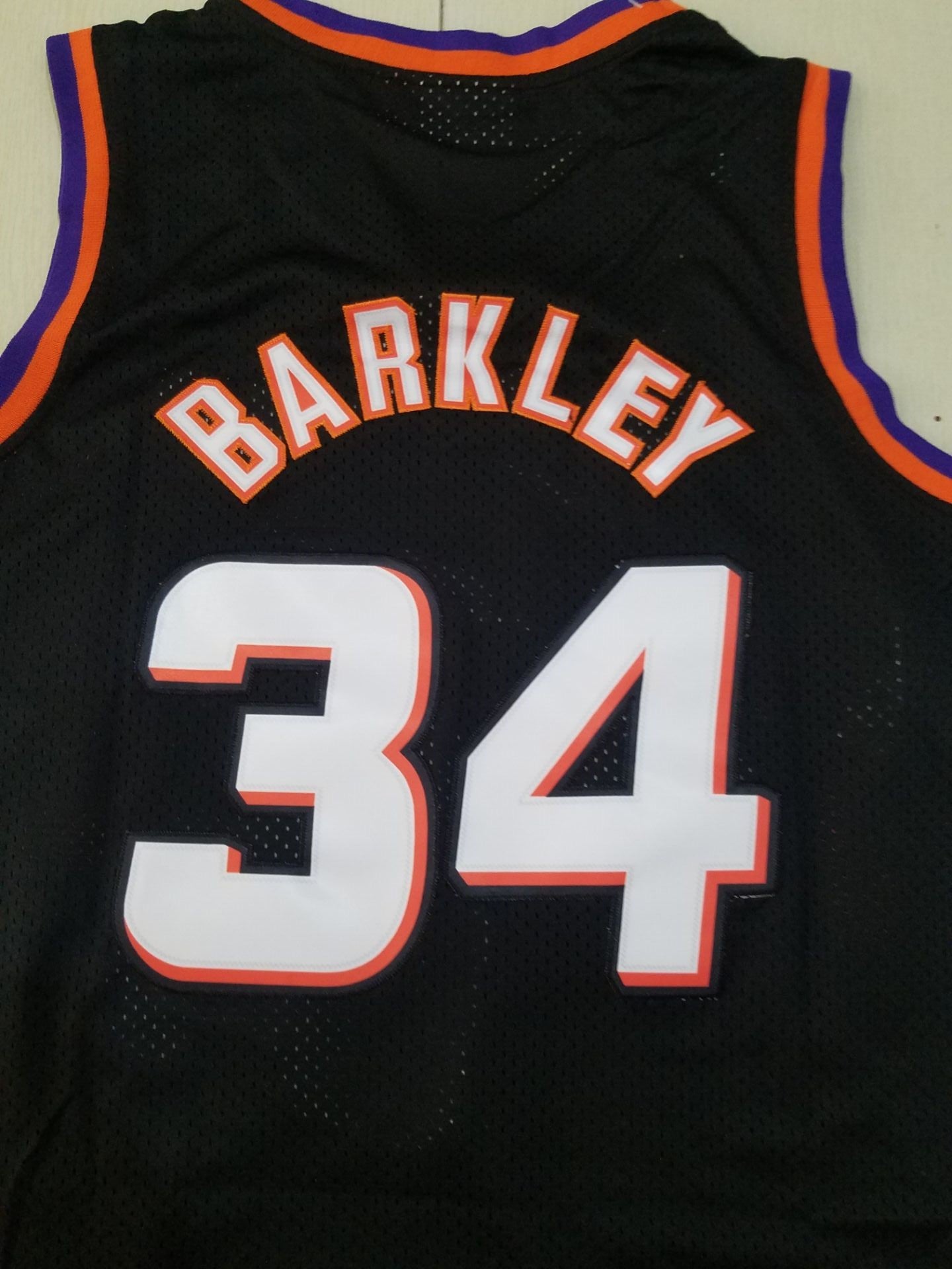 Men's Phoenix Suns Charles Barkley #34 Black 1992-93 Swingman Jersey