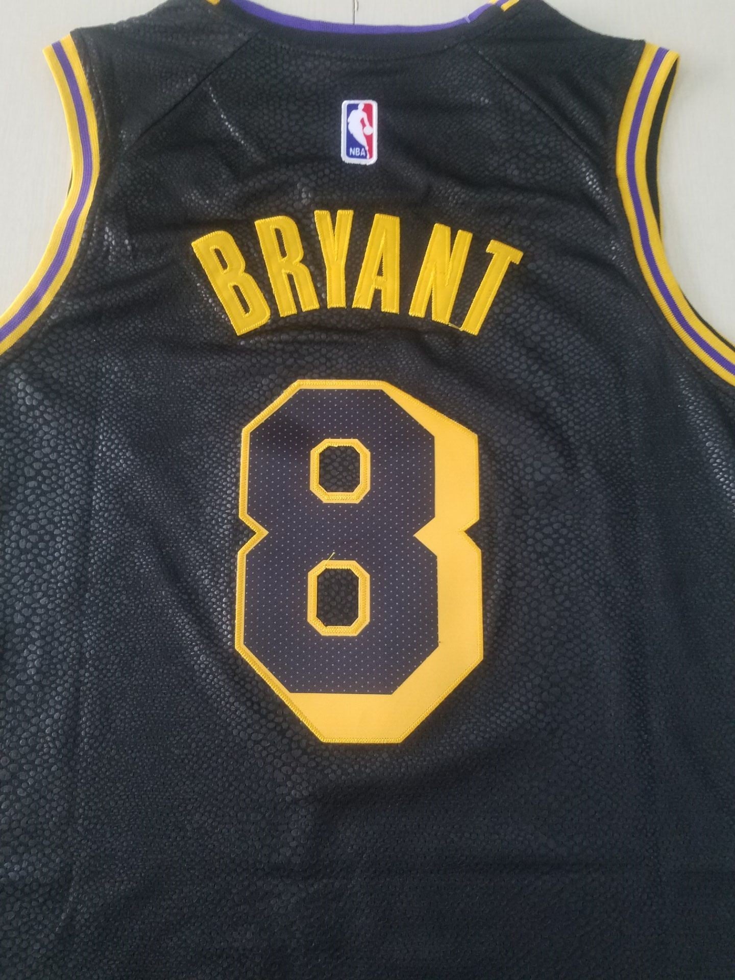 Men's Los Angeles Lakers Kobe Bryant Black City Edition Swingman Jersey