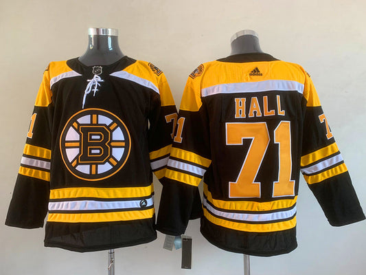 Men's Boston Bruins Taylor Hall #71 Black Replica Player Jersey