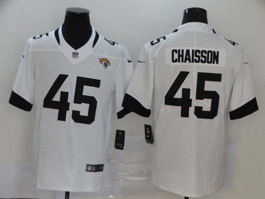 Men's Jacksonville Jaguars K'Lavon Chaisson #45 White Game Jersey