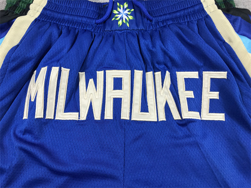 Men's Milwaukee Bucks Blue 2022/23 City Edition Basketball Shorts