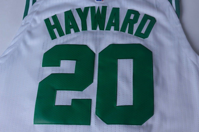 Men's Boston Celtics Gordon Hayward #20 NBA White Replica Jersey