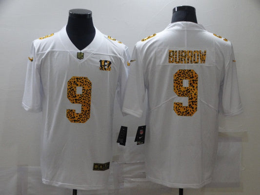 Men's Cincinnati Bengals Joe Burrow #9 White Player Game Jersey