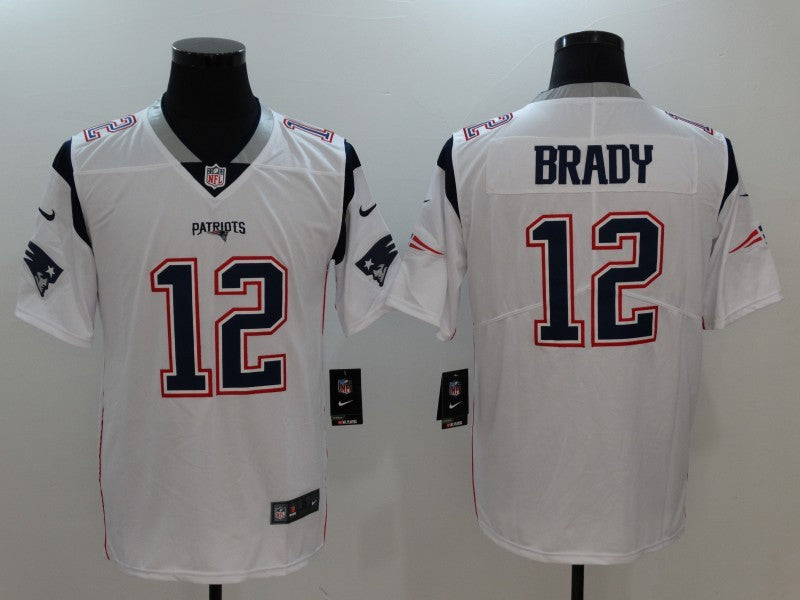 Tom Brady #12 New England Patriots Mens Jersey White